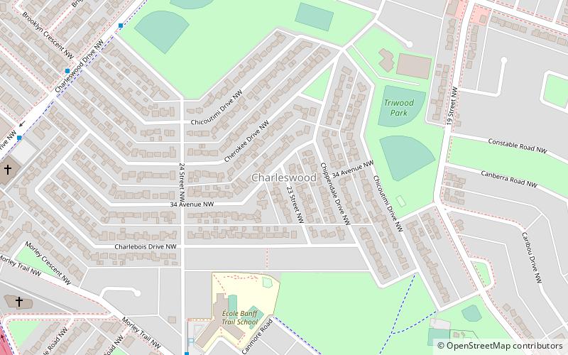 charleswood calgary location map