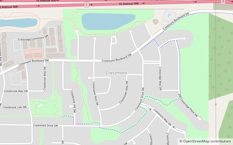crestmont calgary location map