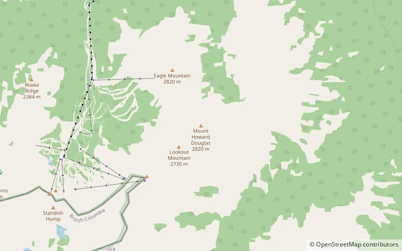 Mount Howard Douglas location map