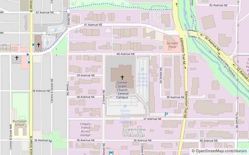 centre street church calgary location map