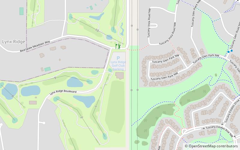 Lynx Ridge Golf Club location map