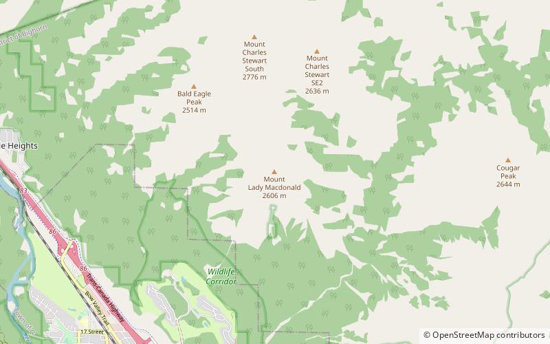 Mount Lady Macdonald location map