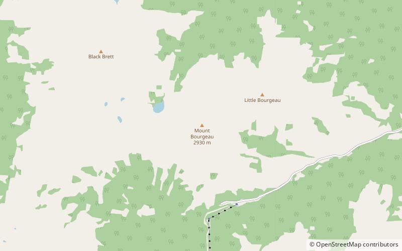 Mount Bourgeau location map