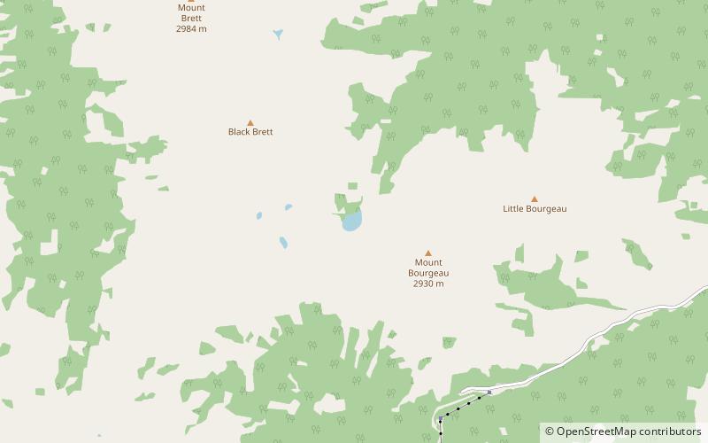 Bourgeau Lake location map