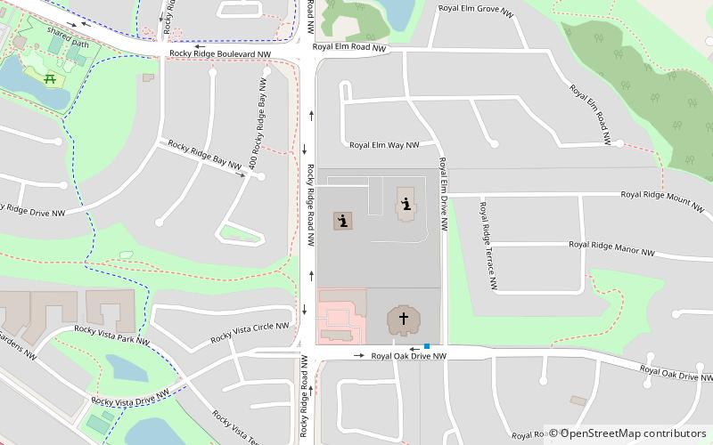 Temple mormon de Calgary location map