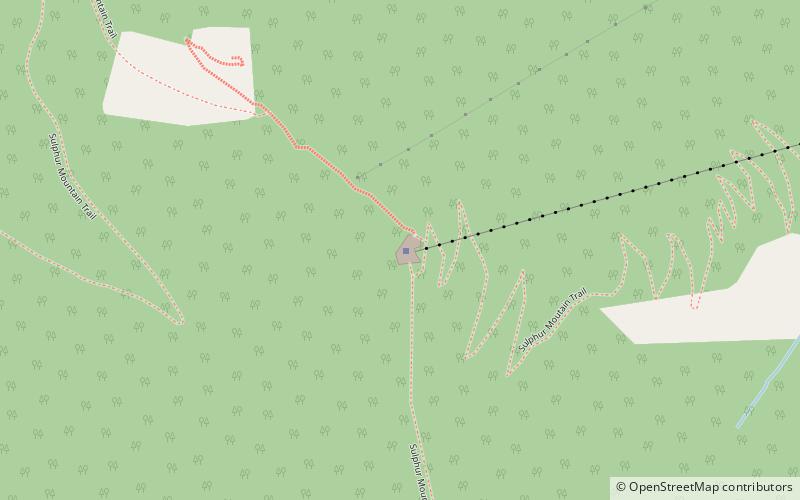 Sulphur Mountain Cosmic Ray Station location map