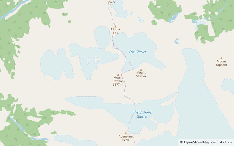 Mount Dawson location map