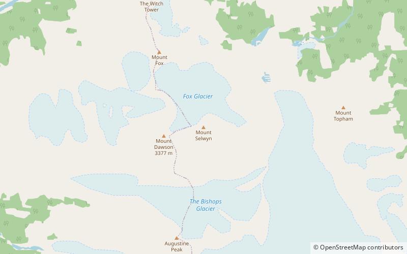 Mount Selwyn location map