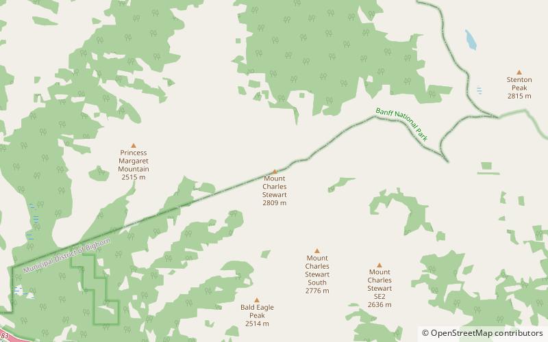 Mount Charles Stewart location map