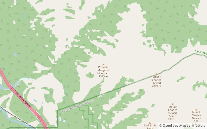 Princess Margaret Mountain location map