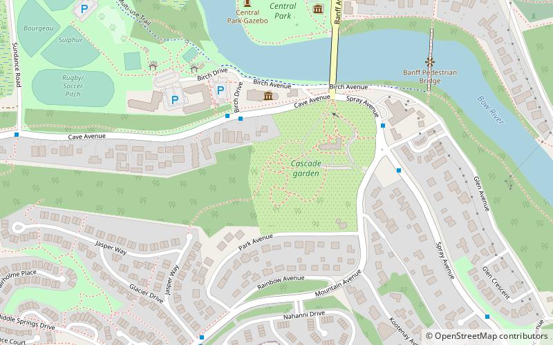 Cascades of Time Gardens location map