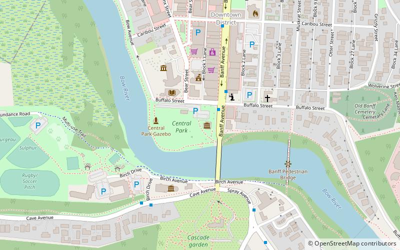 Banff Park Museum location map