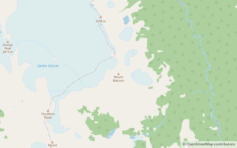 Mount Macoun location map