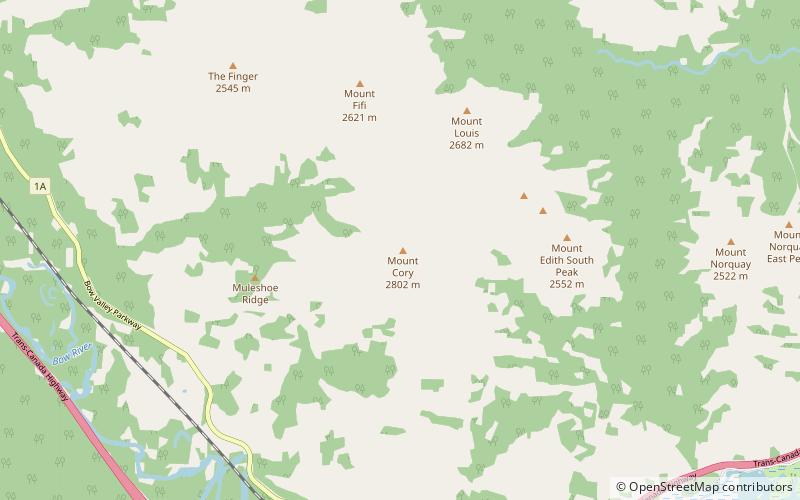 Mount Cory location map