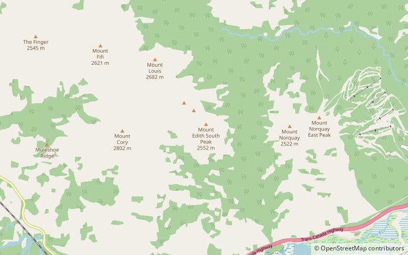 Mount Edith location map