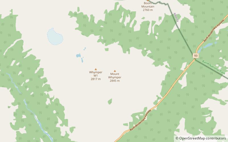 Mount Whymper location map