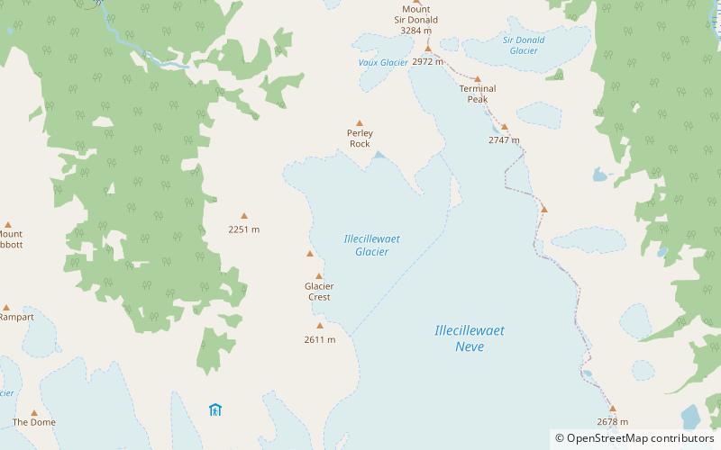Illecillewaet Glacier location map