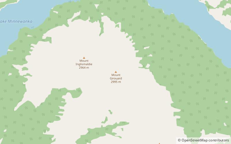 Mount Girouard location map