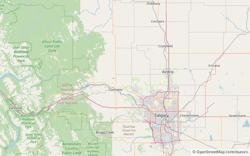 Big Hill Springs Provincial Park location map