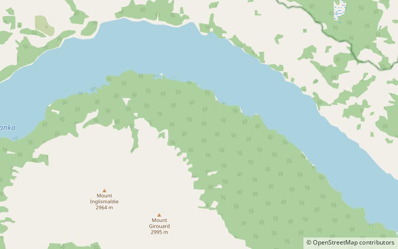 Lake Minnewanka location map