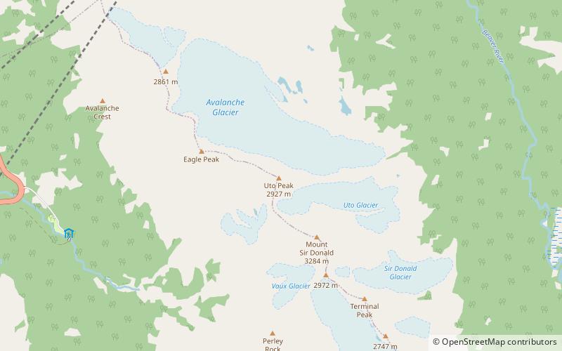 Uto Peak location map