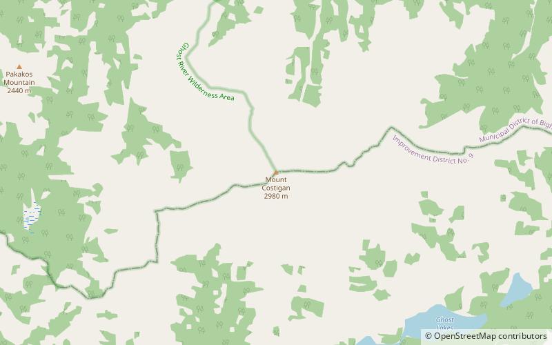 mount costigan location map