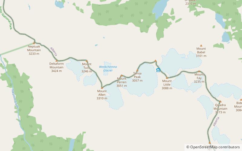 Mount Perren location map