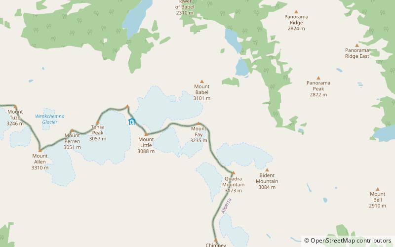 Mount Fay location map