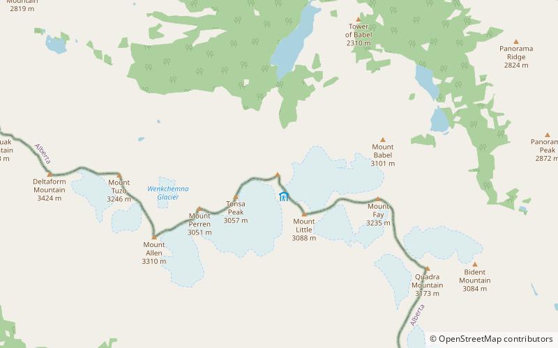 Mount Bowlen location map