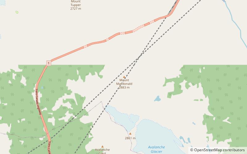 Mont Macdonald location map