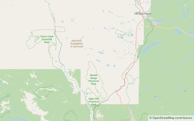 Big Bar Lake Provincial Park location map