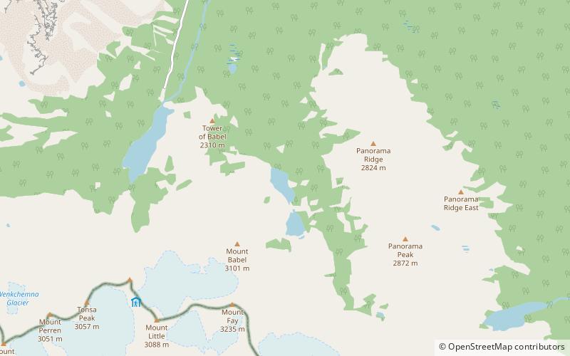 consolation valley parc national de banff location map