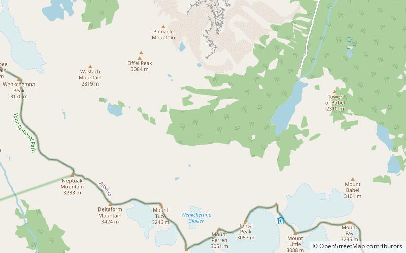 Valle de los Diez Picos location map