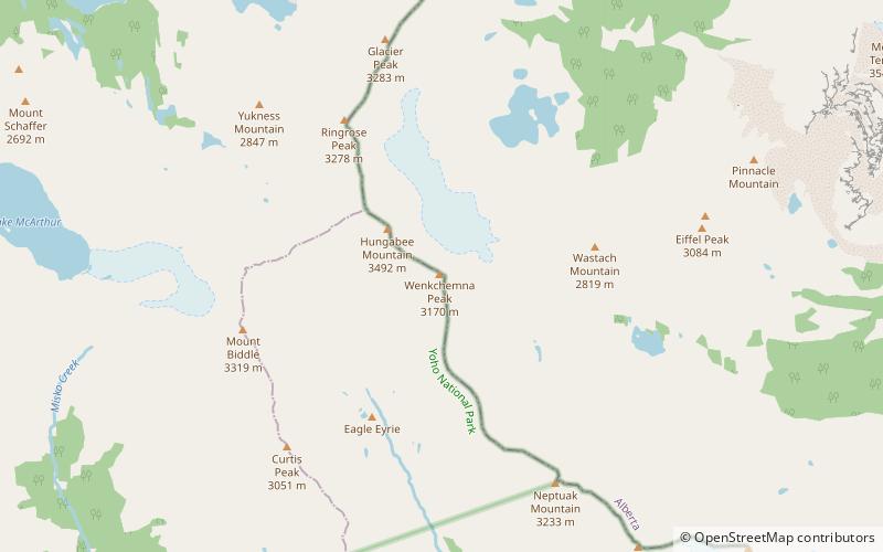 Wenkchemna Peak location map