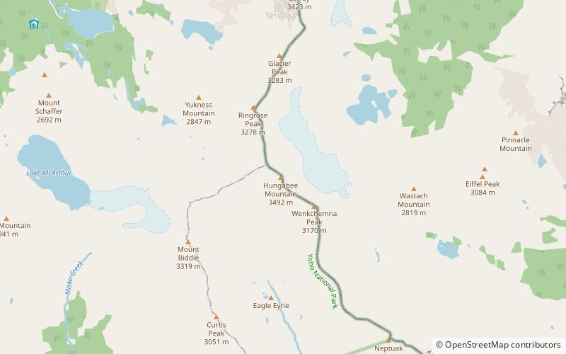 Monte Hungabee location map