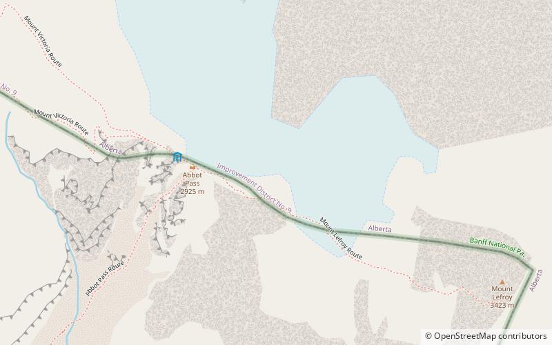 Abbot Pass location map