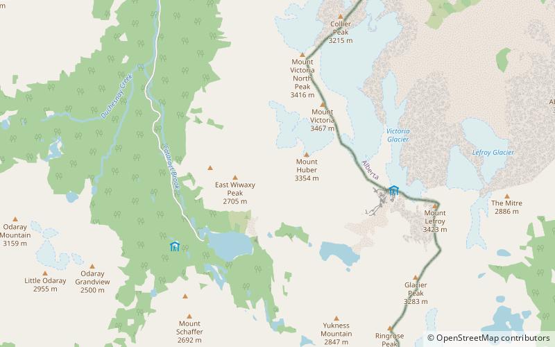 Wiwaxy Peak location map