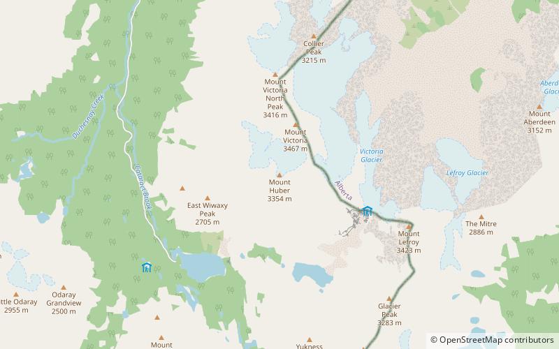 Mount Huber location map