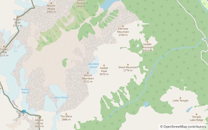 Haddo Peak location map