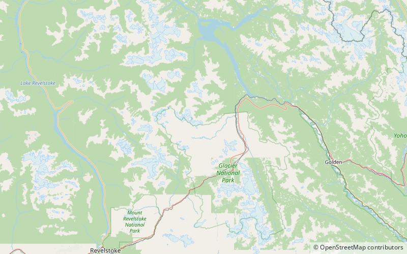 columbia shuswap regional district parque nacional glacier location map
