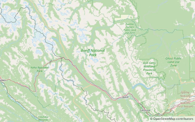 bonnet peak parque nacional banff location map