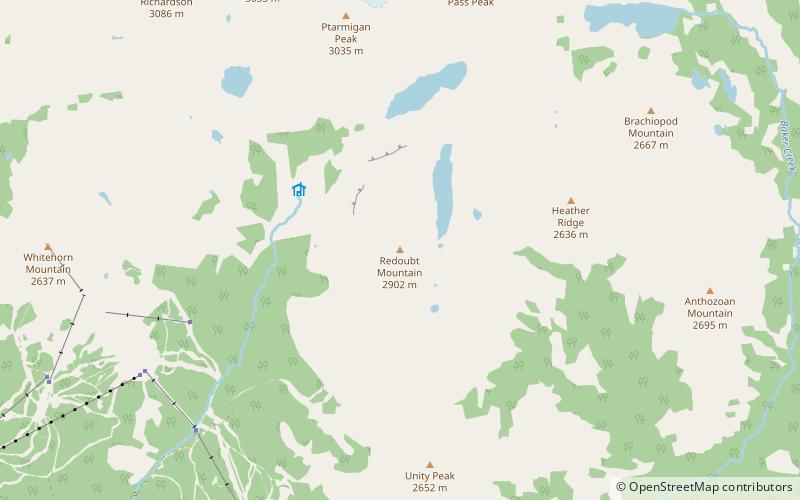 Redoubt Mountain location map