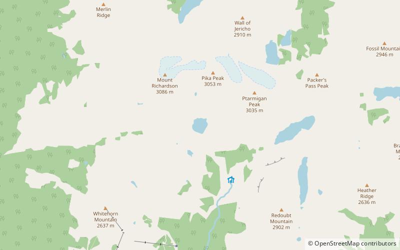 Hidden Lake location map
