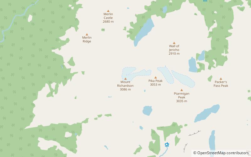 Mount Richardson location map