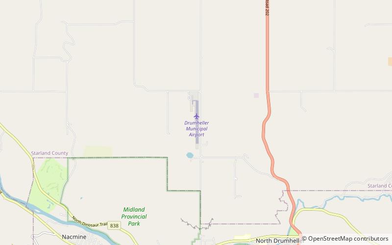 drumheller municipal airport location map