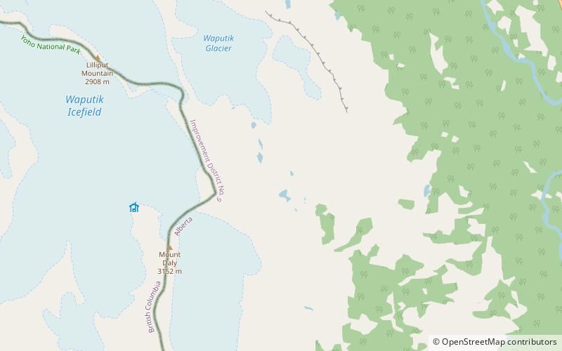 Waputik Range location map
