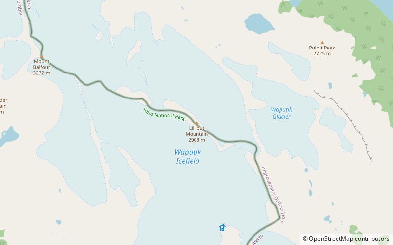 lilliput mountain parc national de banff location map