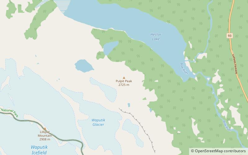 Pulpit Peak location map