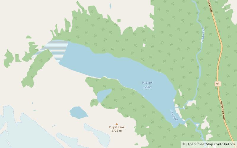 Lac Hector location map