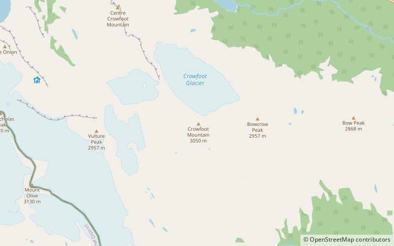 Crowfoot Mountain location map